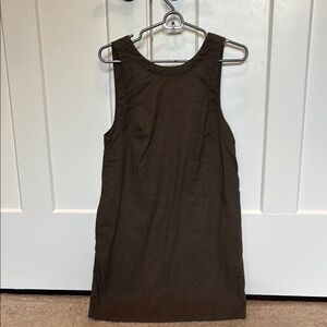 Free People Full of Sunshine linen mini- mushroom